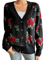 Cardigan fleurie pour femme