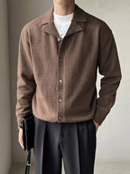 Cardigan pour homme en tricot texturé