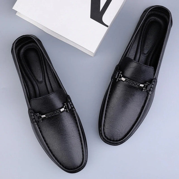 Mocassins en Cuir Élégants avec Boucle Confort et Style Moderne