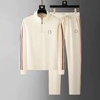 Ensemble Sport Élégant Col Zippé Confort et Style Moderne