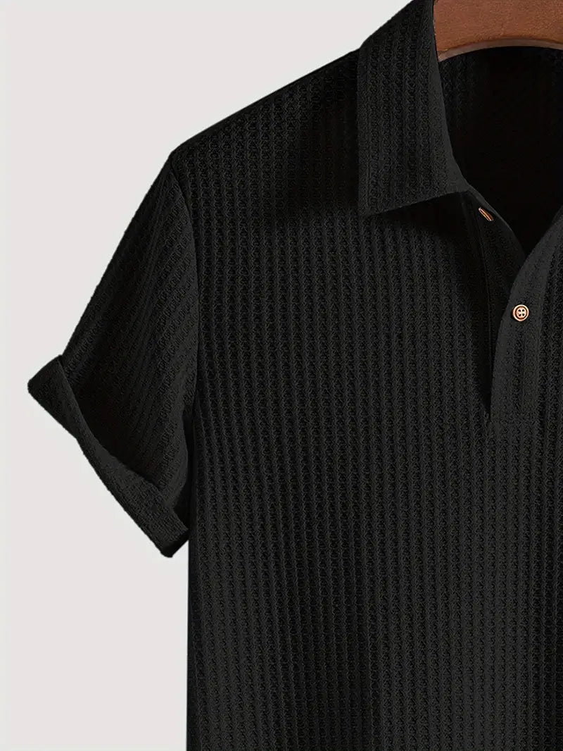 Polo Homme Maille Côtelée Élégante