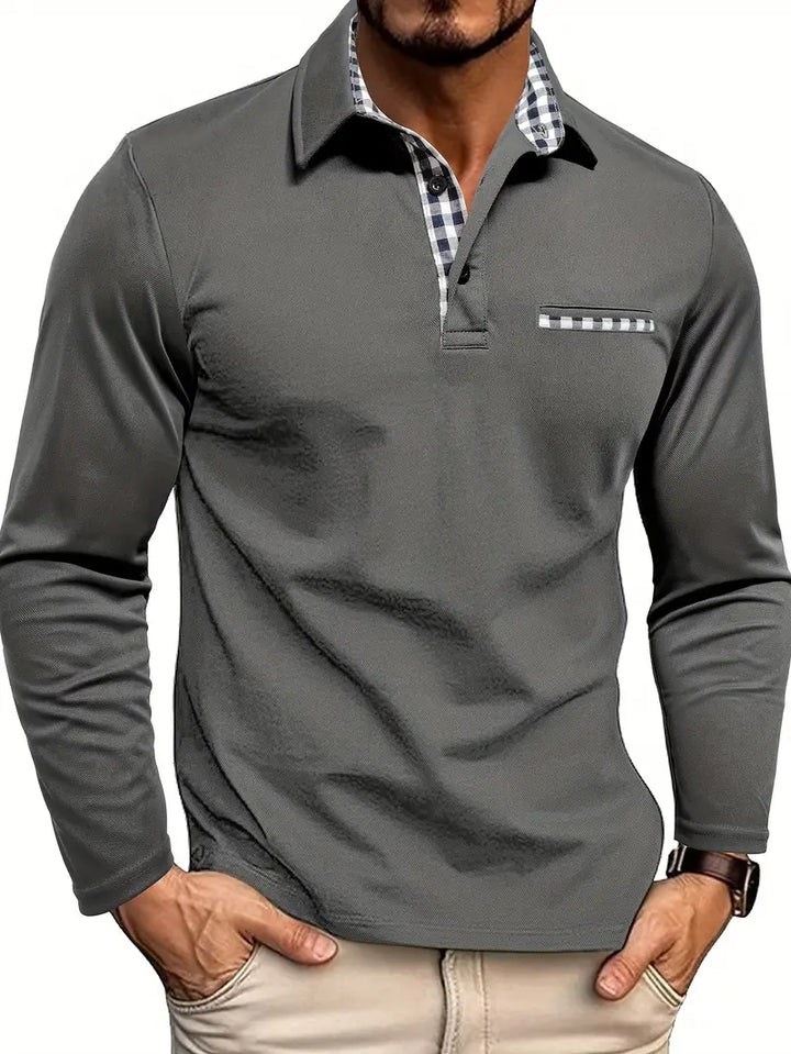 Polo Manches Longues Élégant Confort Respirant et Style Moderne