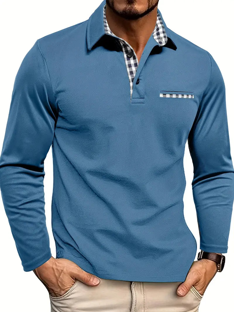 Polo Manches Longues Élégant Confort Respirant et Style Moderne