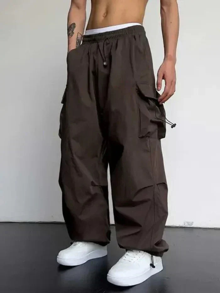 Pantalon Cargo Ample Multi-Poches Confort et Style Streetwear