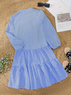 Robe Courte à Carreaux Vichy et Taille Froncée