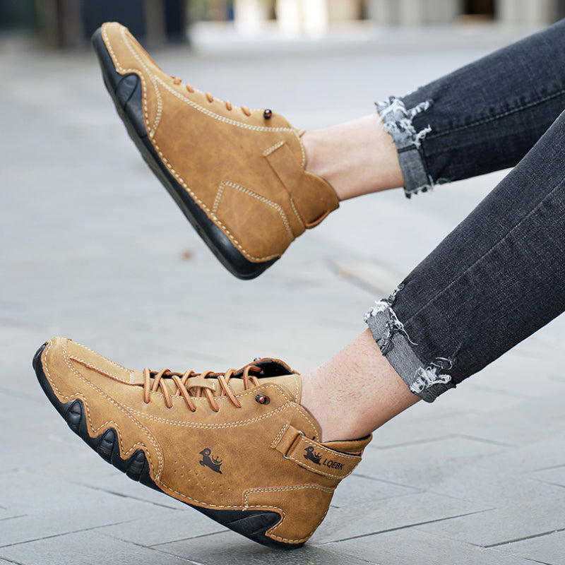 Baskets Sport en Cuir Antidérapantes Confort et Style Urbain
