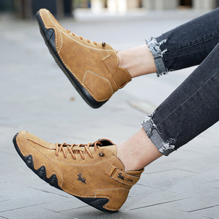 Baskets Sport en Cuir Antidérapantes Confort et Style Urbain