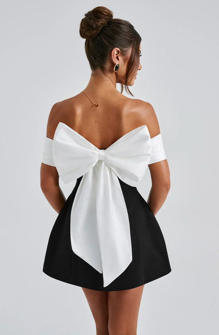 Robe Femme Nœud Dos Élégance Chic