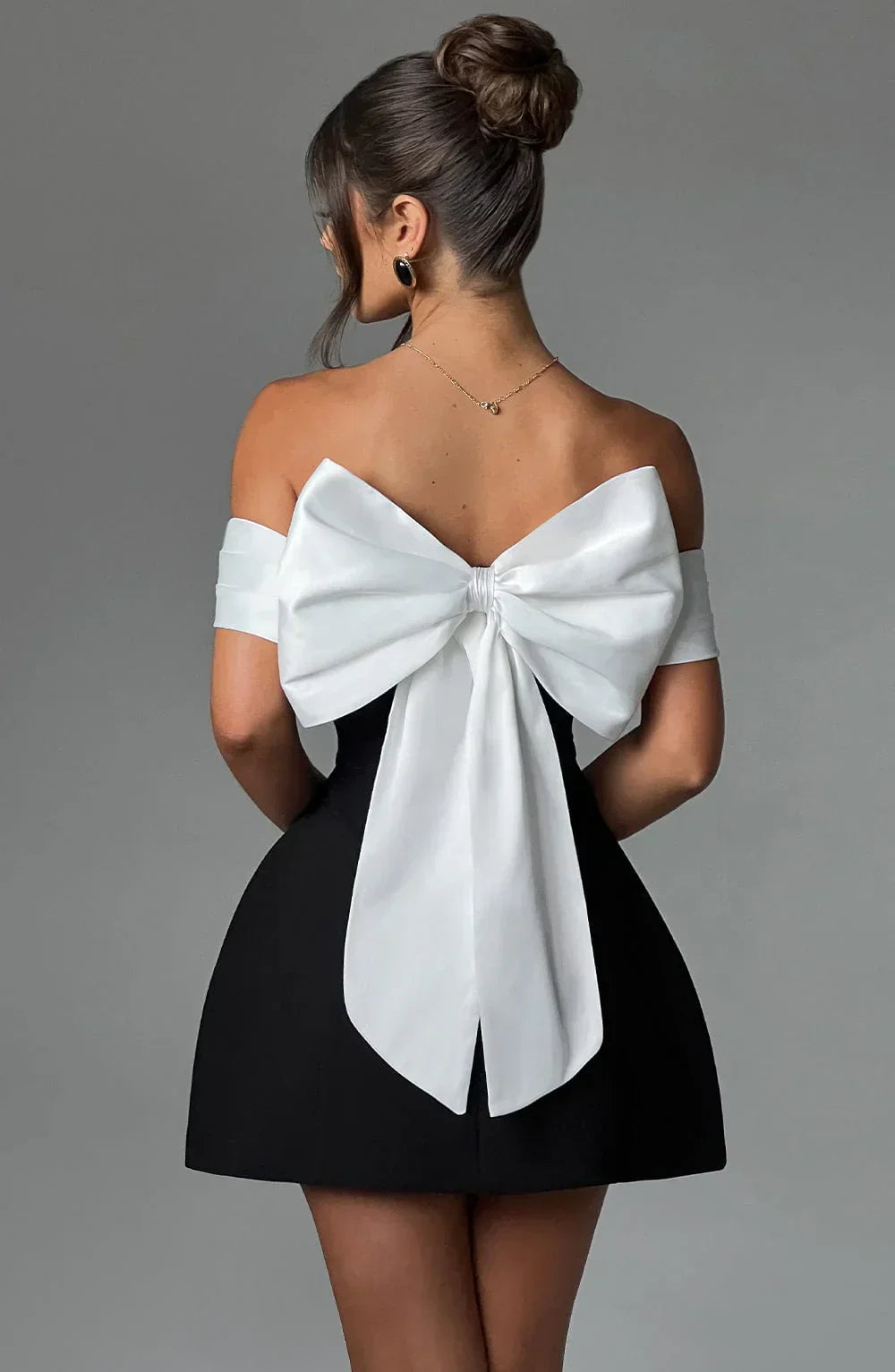 Robe Femme Nœud Dos Élégance Chic