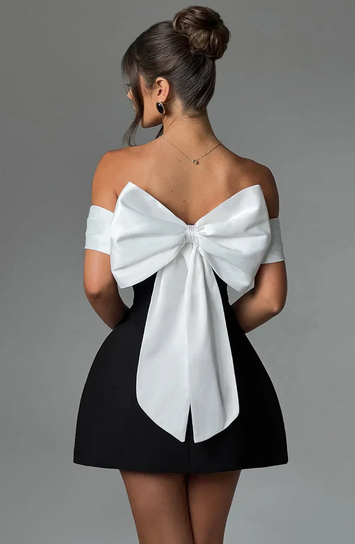 Robe Femme Nœud Dos Élégance Chic