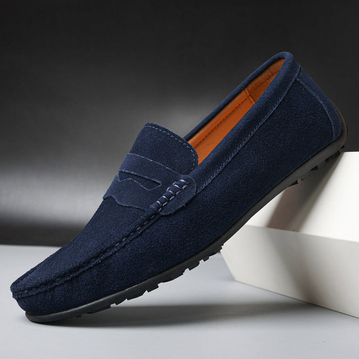 Mocassins en Daim Élégants Confort Léger et Style Décontracté
