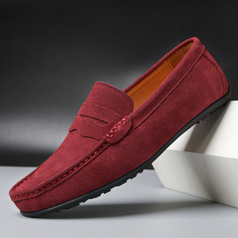 Mocassins en Daim Élégants Confort Léger et Style Décontracté
