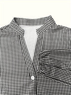 Robe Courte à Carreaux Vichy et Taille Froncée