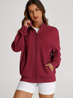 Veste Zippée Oversize Femme