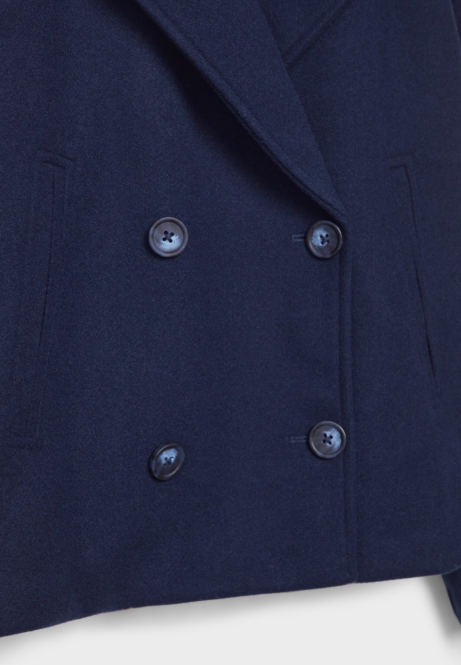 Veste Courte Croisée à Double Boutonnage