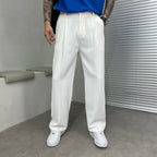 Pantalon Homme Coupe Large Minimaliste