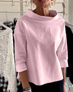 Blouse Femme Col Bateau Élégante