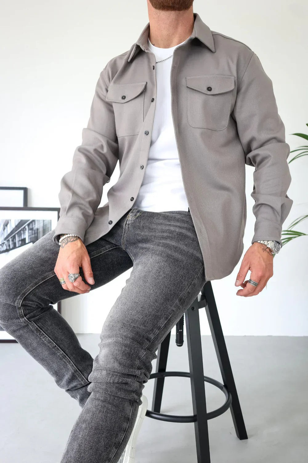 Veste Chemise Décontractée Confort Moderne et Style Urbain