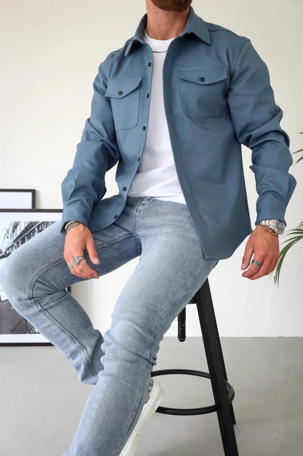 Veste Chemise Décontractée Confort Moderne et Style Urbain