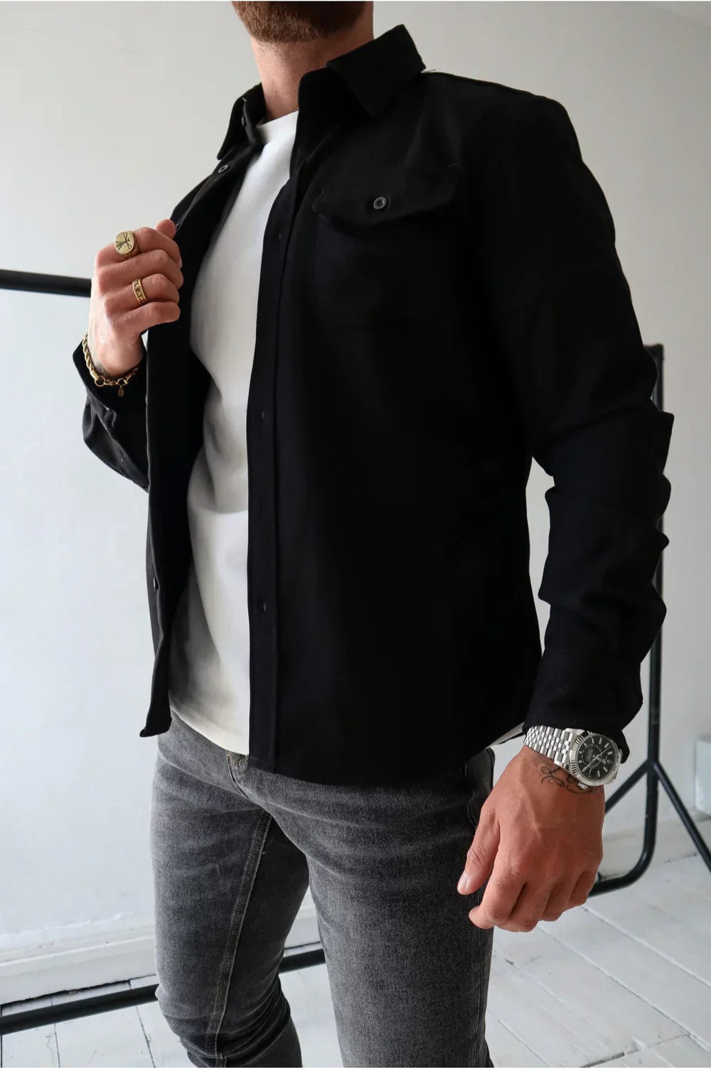 Veste Chemise Décontractée Confort Moderne et Style Urbain