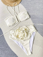 Maillot de Bain Deux Pièces Taille Haute Femme