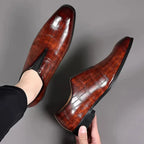 Chaussures en Cuir Crocodile Élégantes Style Luxe et Confort
