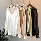 Chemisier Femme Satin Élégance Moderne