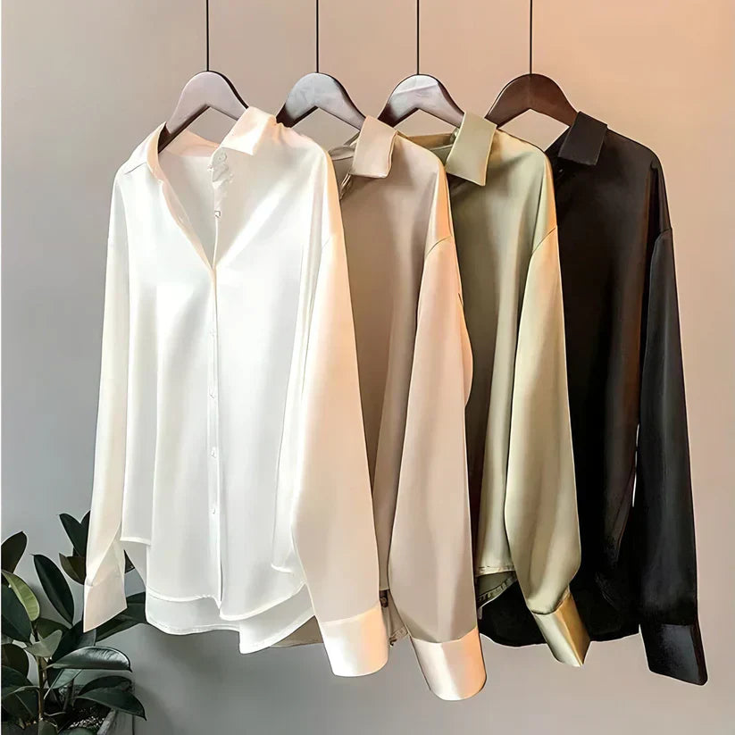 Chemisier Femme Satin Élégance Moderne