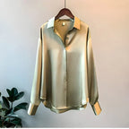 Chemisier Femme Satin Élégance Moderne