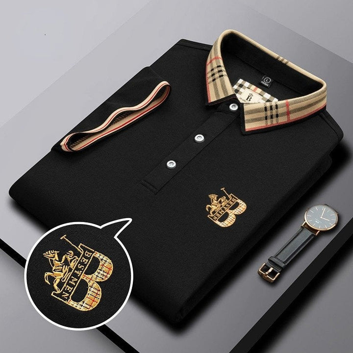 Polo Homme Luxe Broderie Élégante