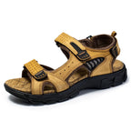 Sandales en Cuir Confortables Antidérapantes pour Usage Quotidien
