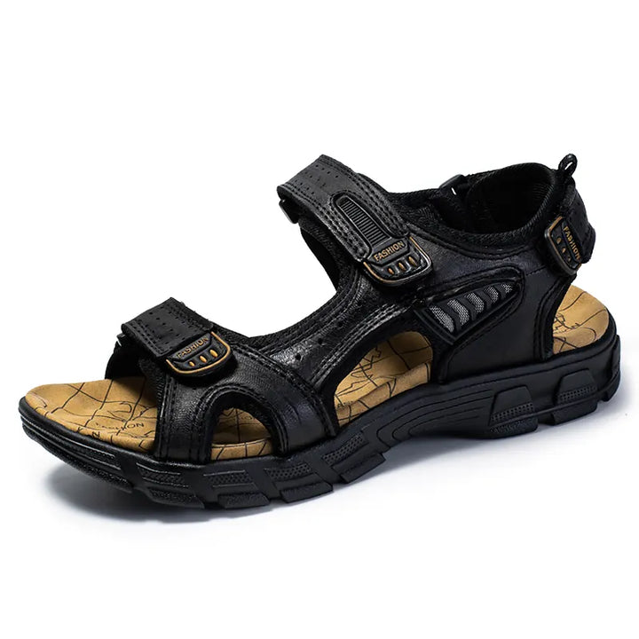 Sandales en Cuir Confortables Antidérapantes pour Usage Quotidien