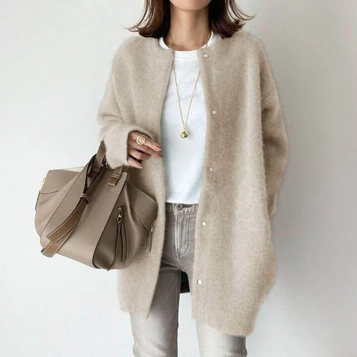 Cardigan Long Boutonné Femme
