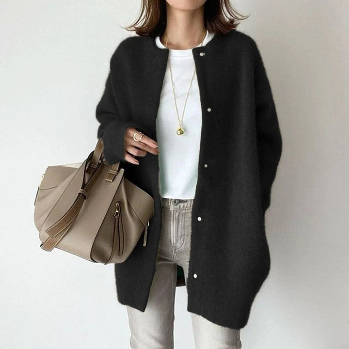 Cardigan Long Boutonné Femme