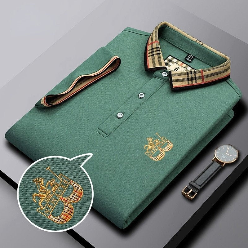 Polo Homme Luxe Broderie Élégante