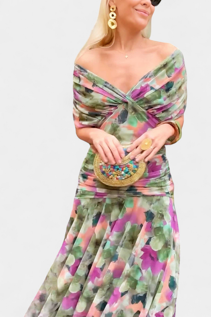 Robe Femme Élégance Soirée Plissée