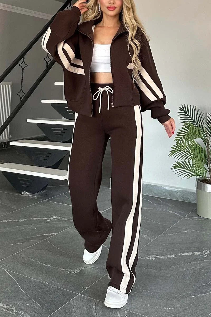 Ensemble Survêtement Zippé Femme