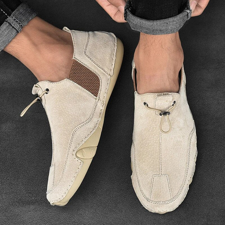 Mocassins Décontractés en Cuir Souple Confort Quotidien