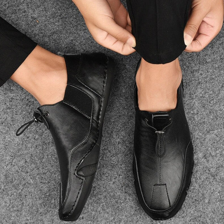 Mocassins Décontractés en Cuir Souple Confort Quotidien