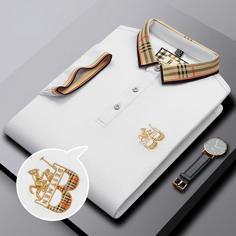 Polo Homme Luxe Broderie Élégante