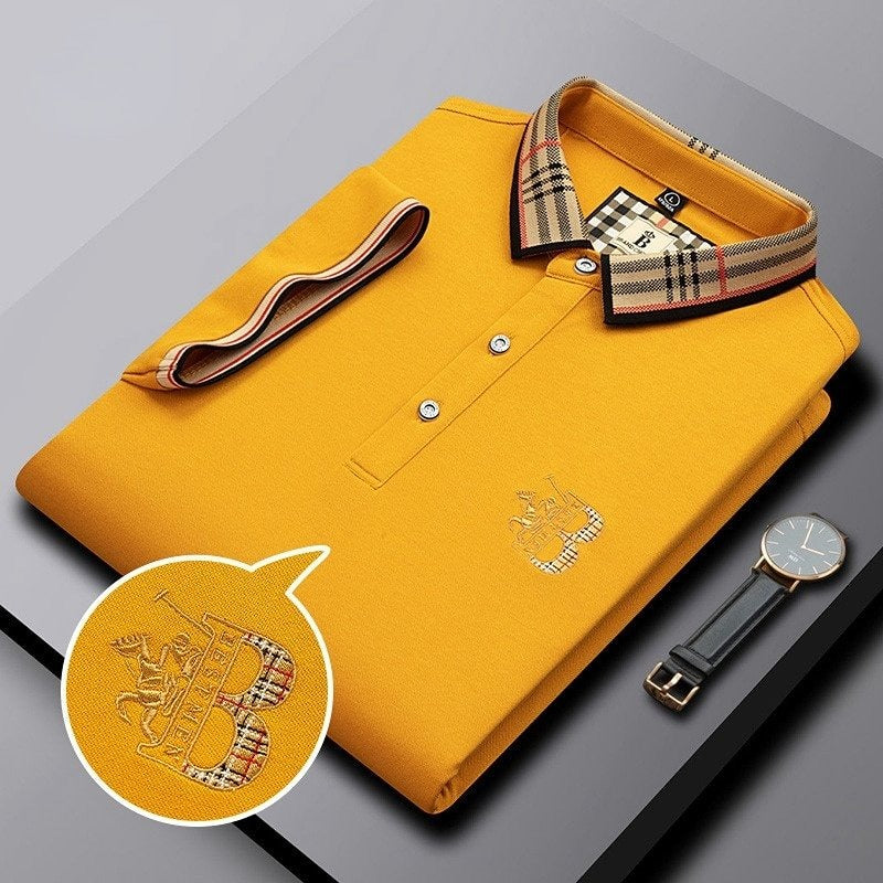 Polo Homme Luxe Broderie Élégante