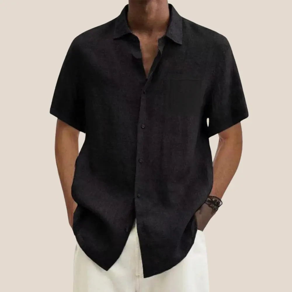 Chemise en Lin Manches Courtes Confort Léger et Style Estival
