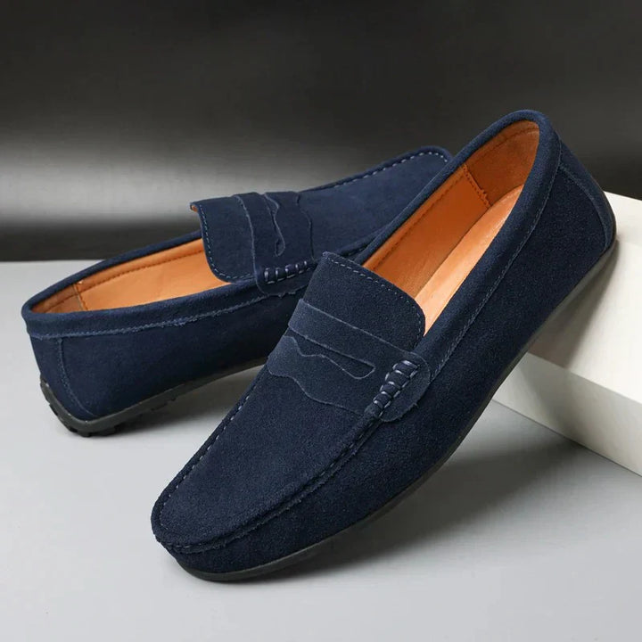 Mocassins en Daim Élégants Confort Léger et Style Décontracté