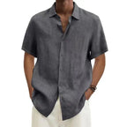 Chemise en Lin Manches Courtes Confort Léger et Style Estival