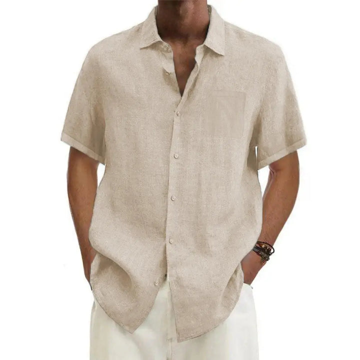 Chemise en Lin Manches Courtes Confort Léger et Style Estival