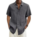 Chemise en Lin Manches Courtes Confort Léger et Style Estival