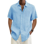 Chemise en Lin Manches Courtes Confort Léger et Style Estival