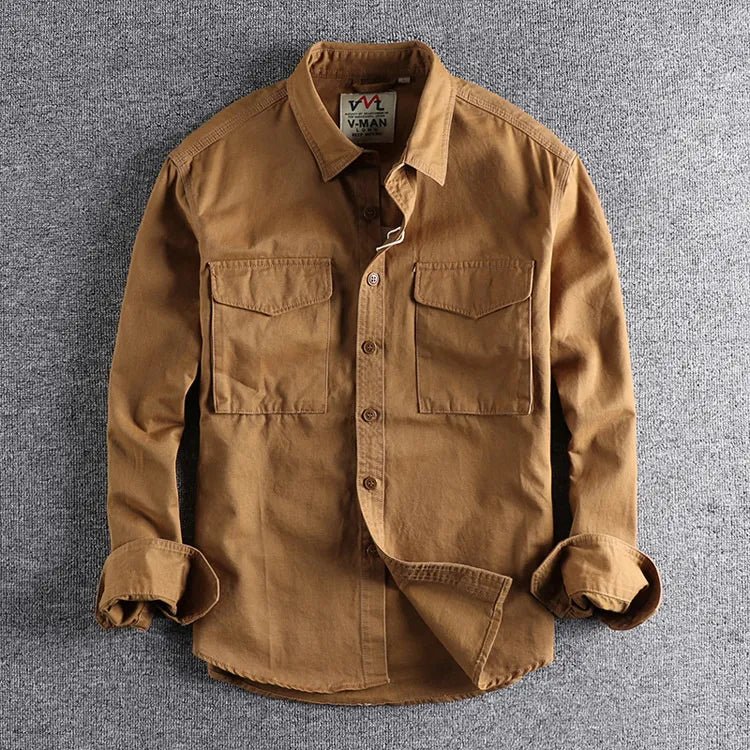 Surchemise Utilitaire en Coton Confort Durable et Style Vintage