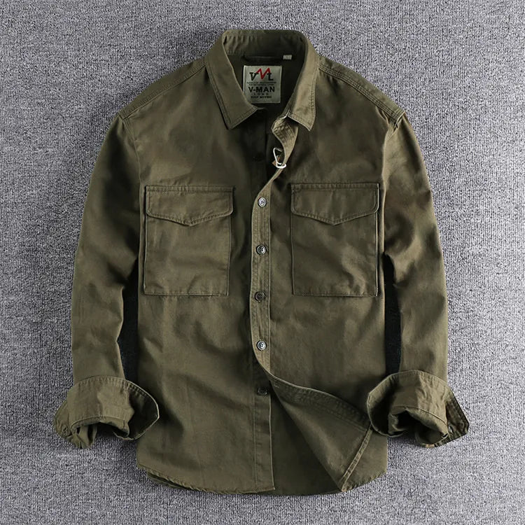 Surchemise Utilitaire en Coton Confort Durable et Style Vintage