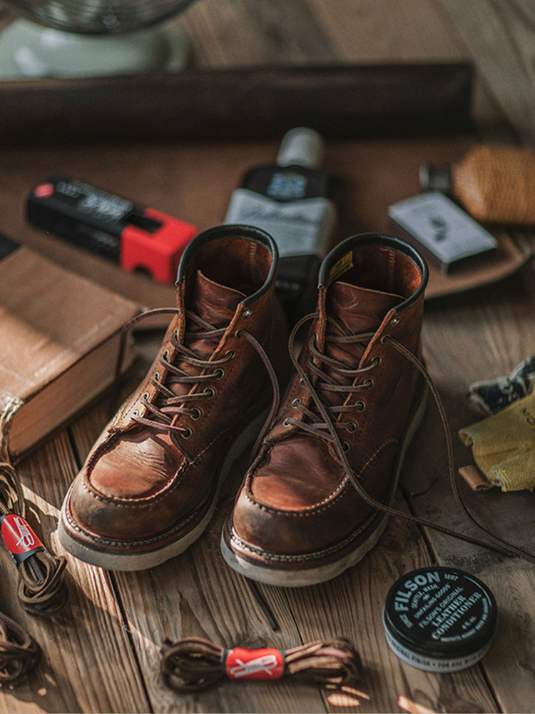 Bottes en Cuir Artisanales Robustes Confort et Style Vintage